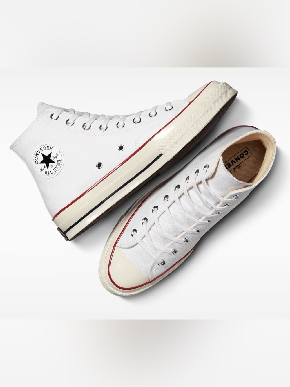 NEW Converse white Chuck 70 high tops Men's 8/ Women's 10